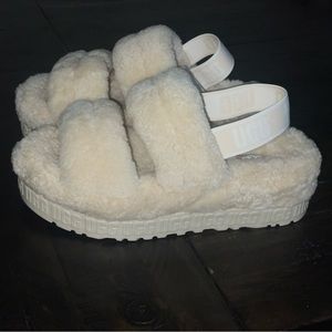 Natural Nude Ugg Platform Slide